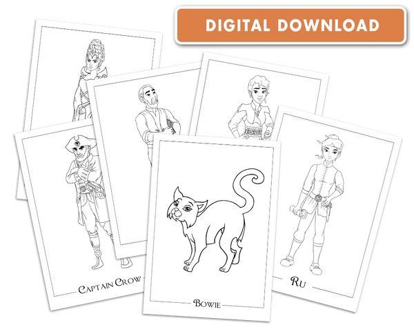 Maiden Voyage: Character Colouring Sheets [Printable]