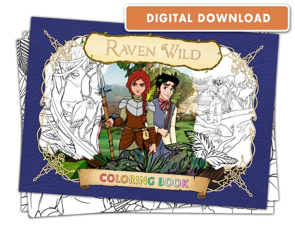 Raven Wild: Coloring Book